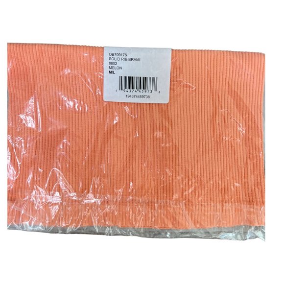 NEW Free People Solid Rib Brami Top in Melon M/L - Picture 7 of 9